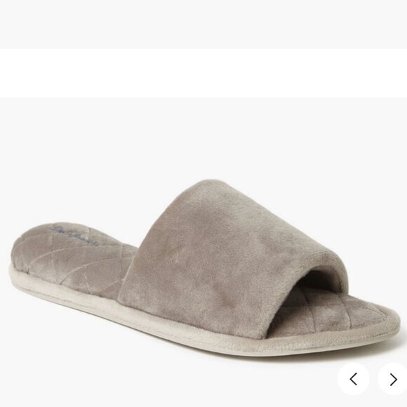 Women's Beatrice Microfiber Velour Side Gore Slide - Pewter L 9-10 - Picture 1 of 4